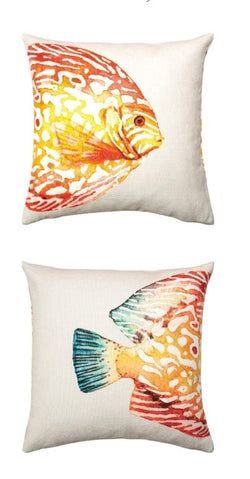 Orange Fish Set Of Cushions