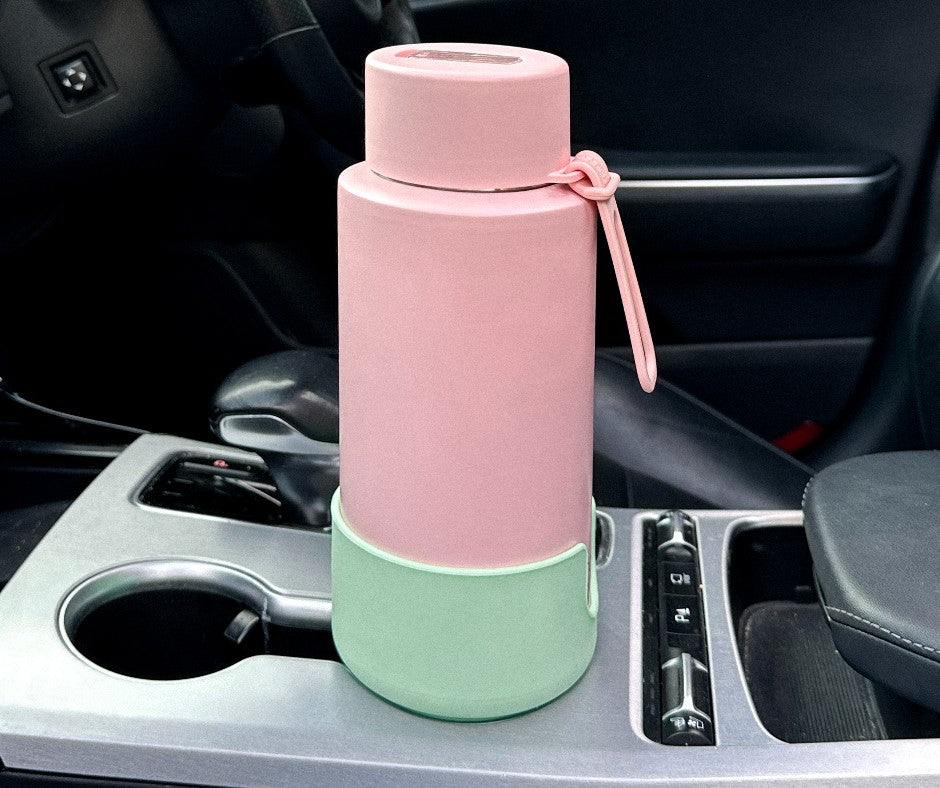 'Frank Green' Car Cup Holder Expander Neon Orange