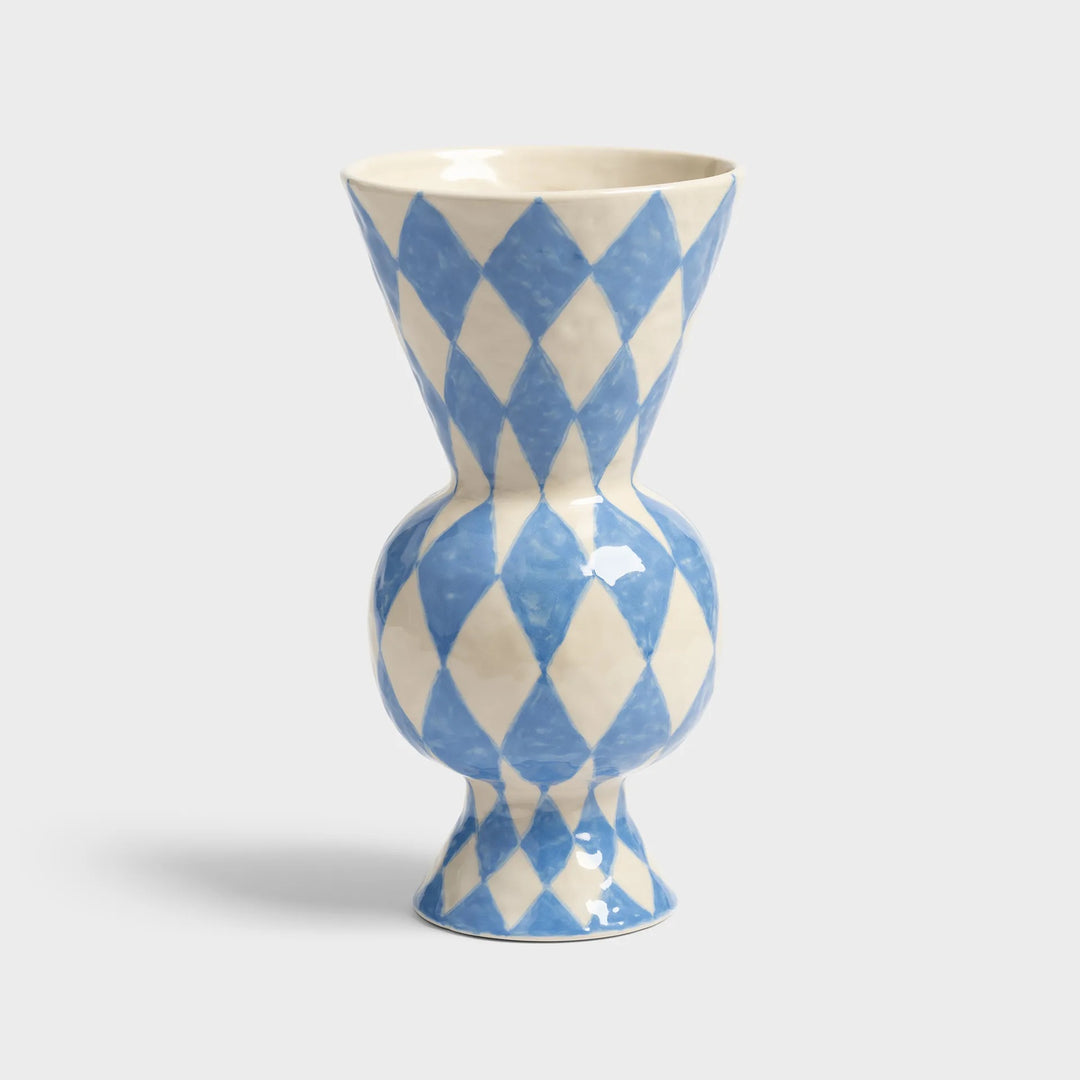 Blue Rhombic Vase