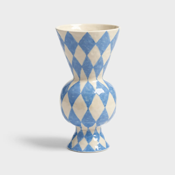 Blue Rhombic Vase