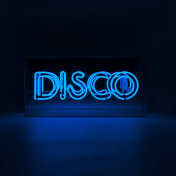 Neon Disco Glass Signs