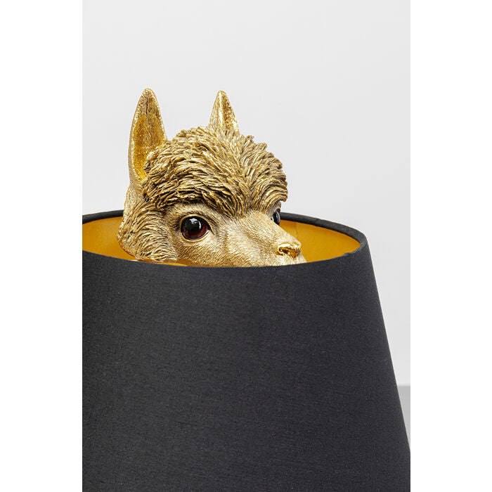 Gold Alpaca Table Lamp
