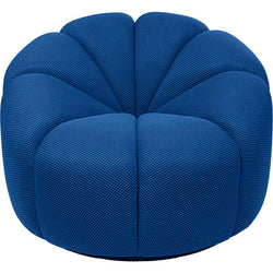 Blue Swivel Armchair Peppo Lounge