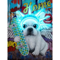 Liberty Dog LED Neon Wall Art