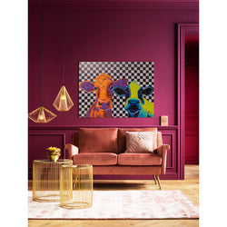 Colourful Cows Canvas Painting
