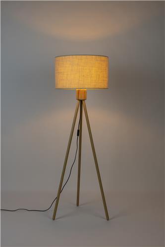 Bamboo Tripod Floor Lamp