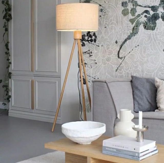 Bamboo Tripod Floor Lamp