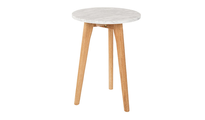 Side Table White Marble