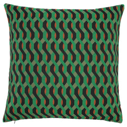 Dagny Green Wave Cushion
