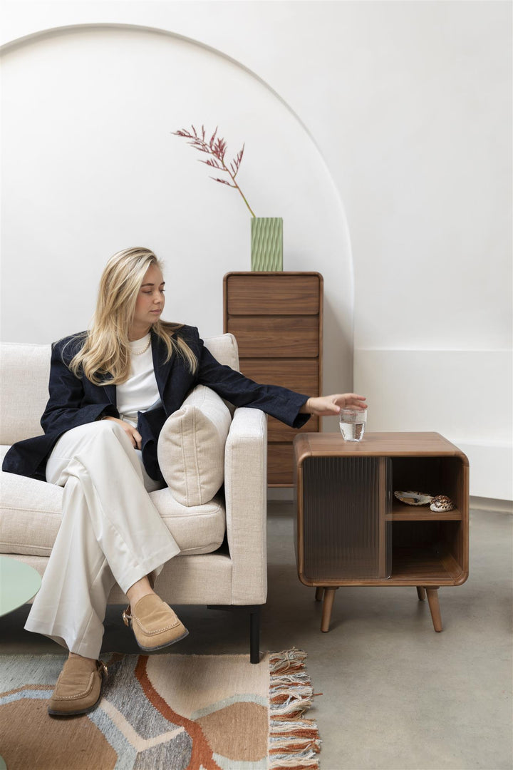 Walnut Rise Locker/Side Table