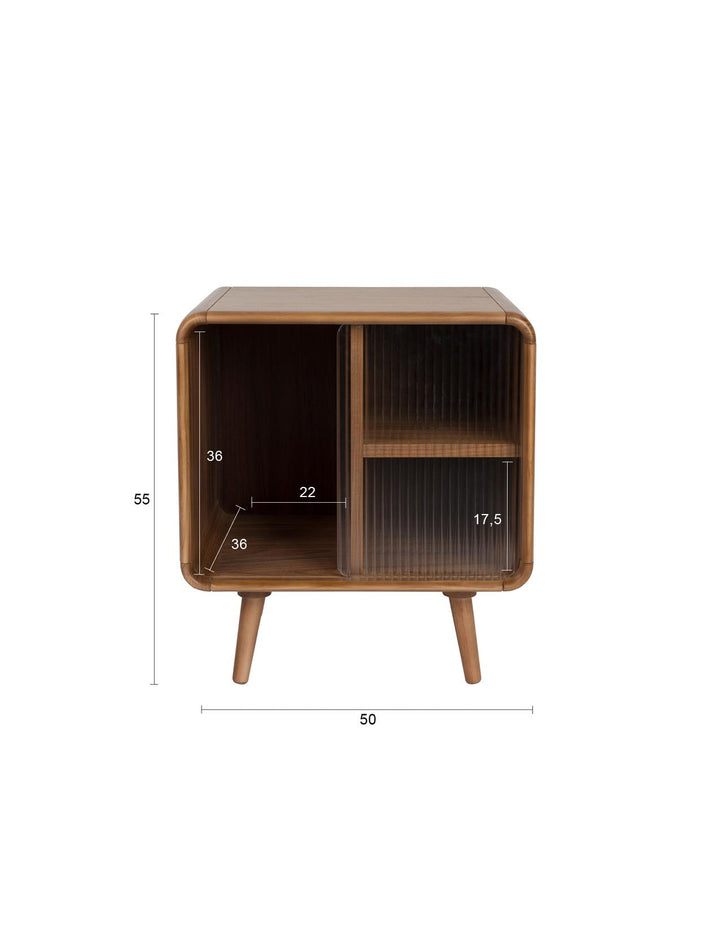 Walnut Rise Locker/Side Table