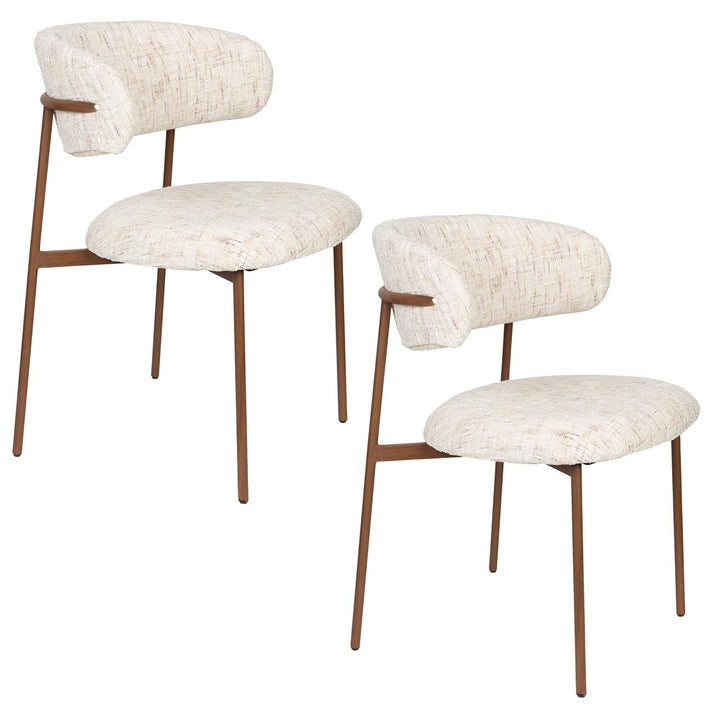Claes Off White Dining Chairs Set