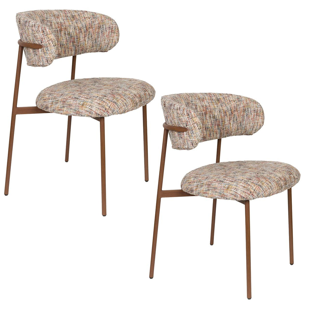 Claes Multicoloured Dining Chairs Set