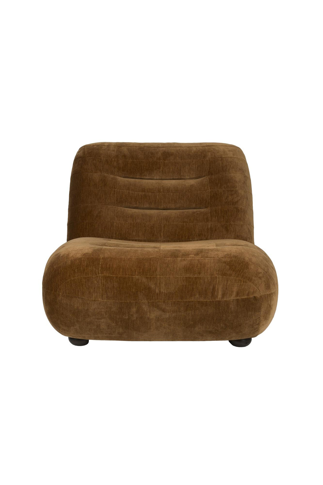 Lounge Chair Wyatt Velours Cognac