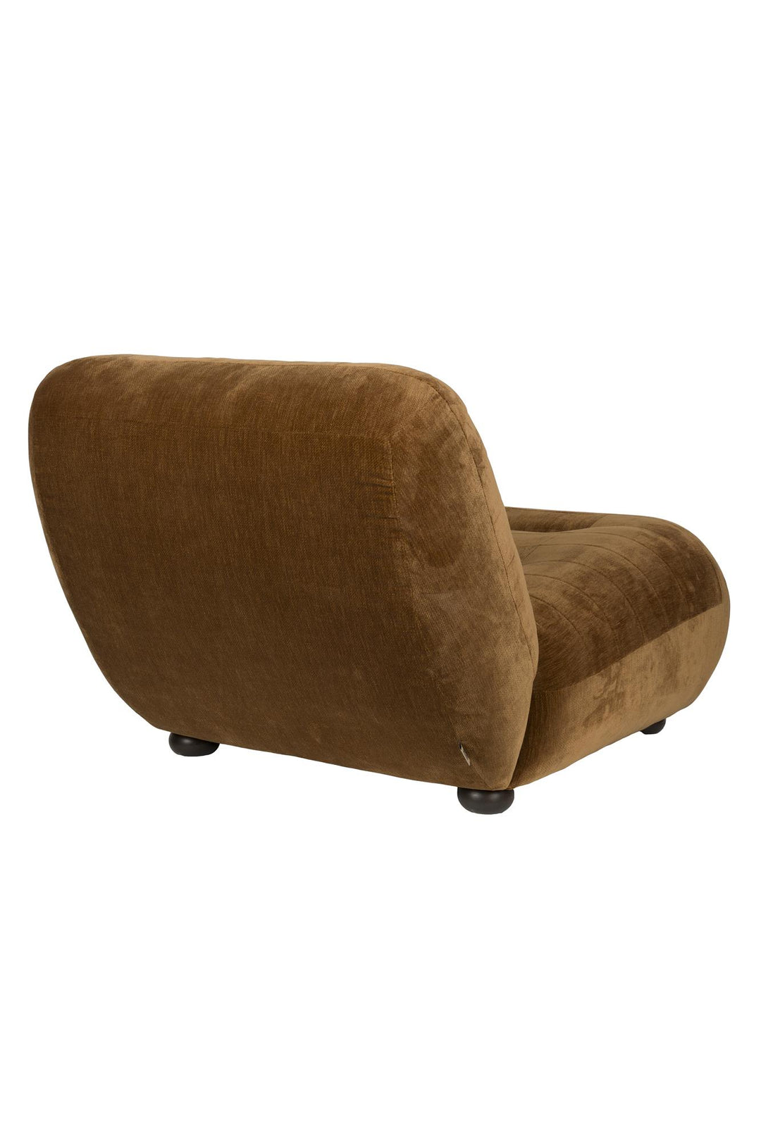 Lounge Chair Wyatt Velours Cognac