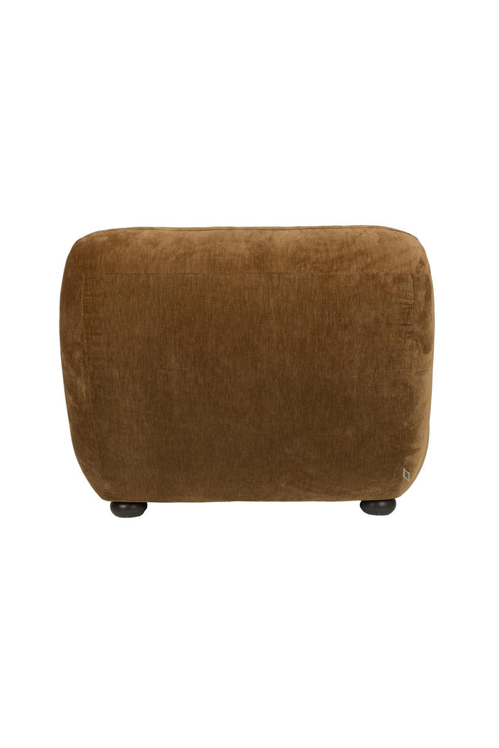 Lounge Chair Wyatt Velours Cognac
