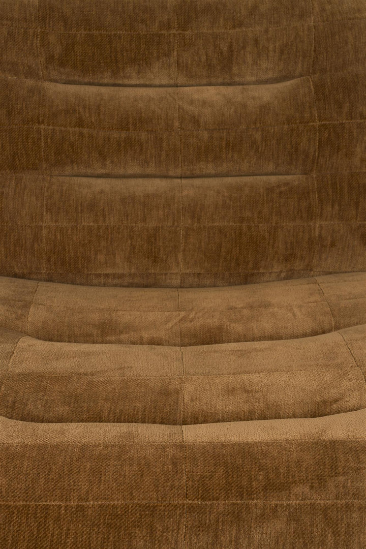 Lounge Chair Wyatt Velours Cognac