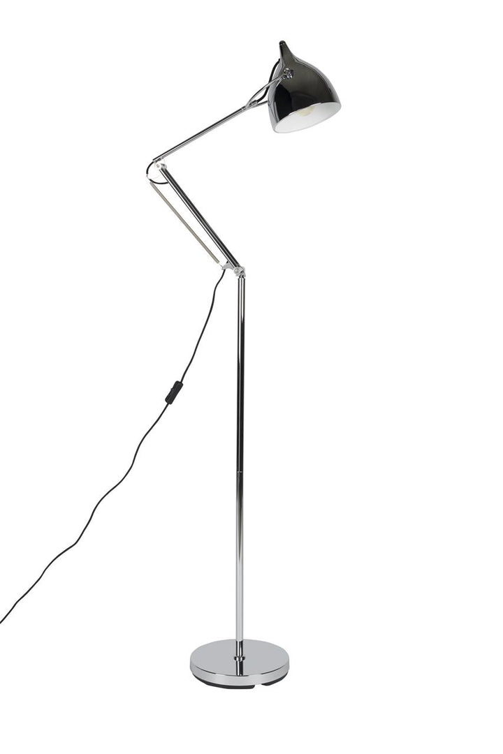 Chrome Reader Table &amp; Floor Lamps