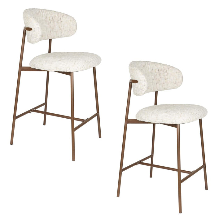 Claes Off White Counter Stool Set