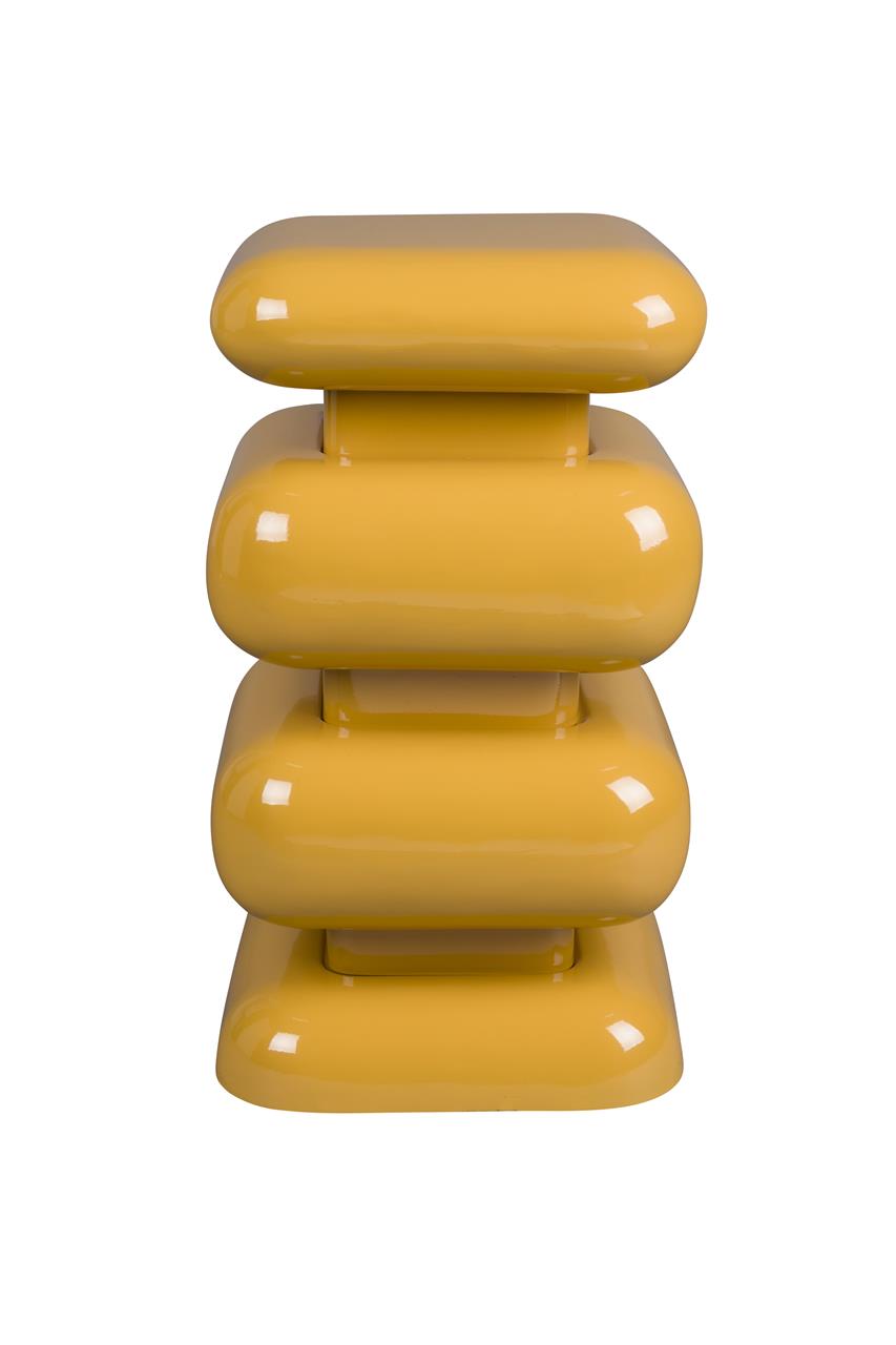Stubby Side Table Ochre Yellow