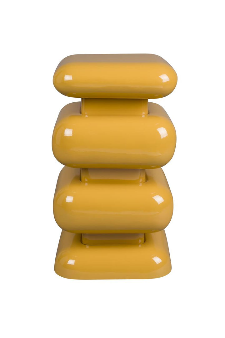Stubby Side Table Ochre Yellow