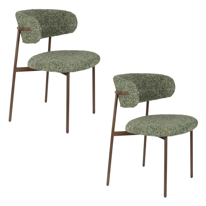 Claes Green Dining Chairs Set