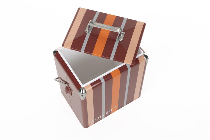 Cooler Be Wine Stripes Burgundy