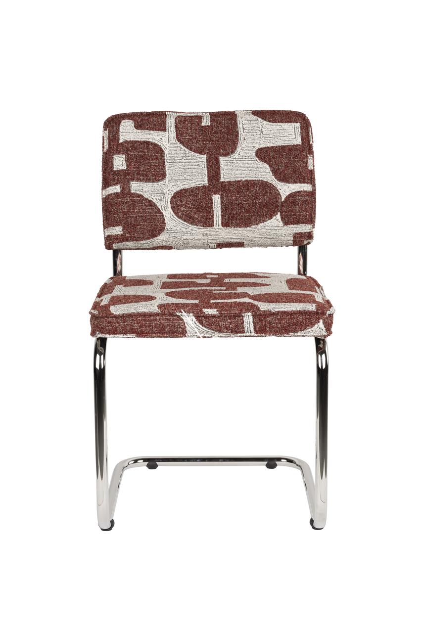 Zuiver Red Ridge Deco Symbols Chair