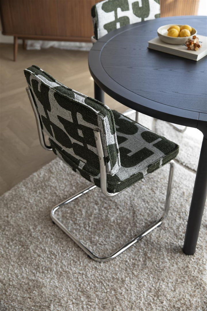 Zuiver Green Ridge Deco Symbols Chair