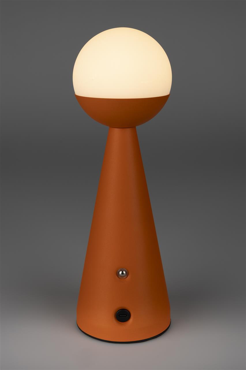 Orange Bello Rechargeable Table Lamp