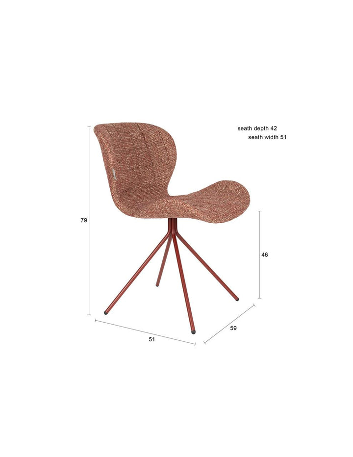 OMG Red Material Chair Set