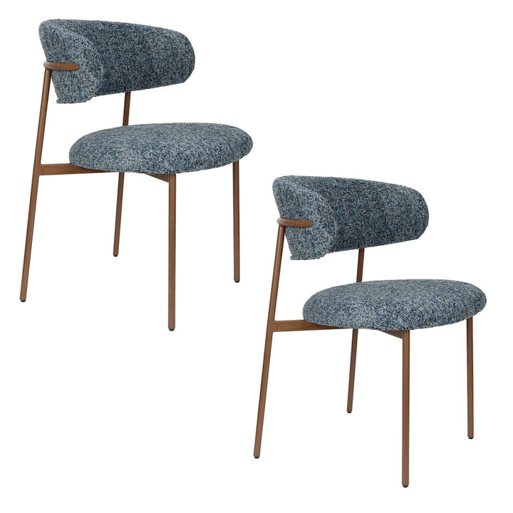 Claes Blue Dining Chairs Set