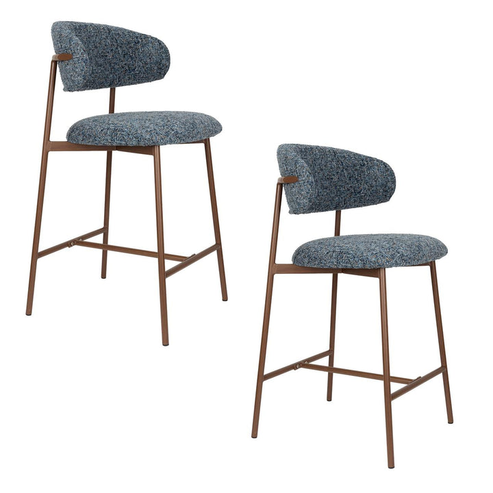 Claes Blue Counter Stool Set