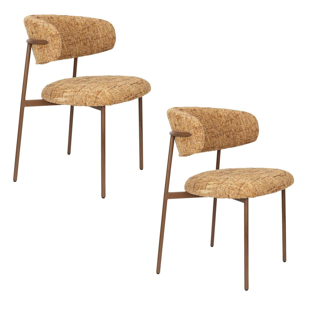 Claes Ochre Green Dining Chairs Set