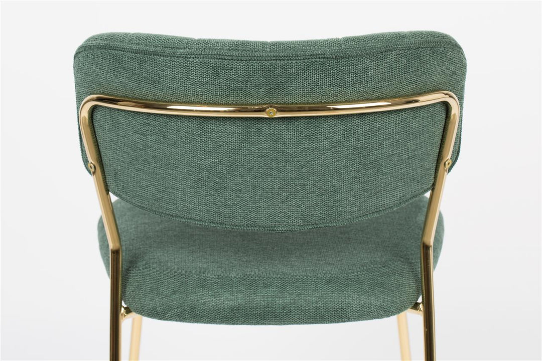 Dark Green &amp; Gold Leg Jolien Chairs Sets