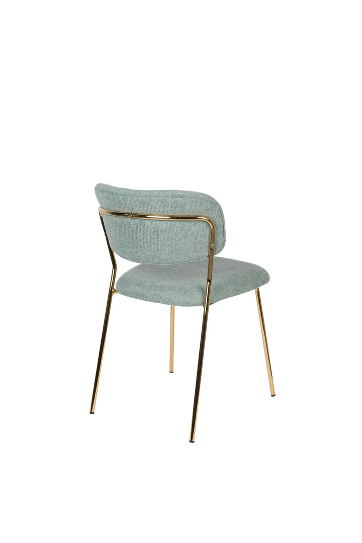 Light Green &amp; Gold Leg Jolien Chairs Sets