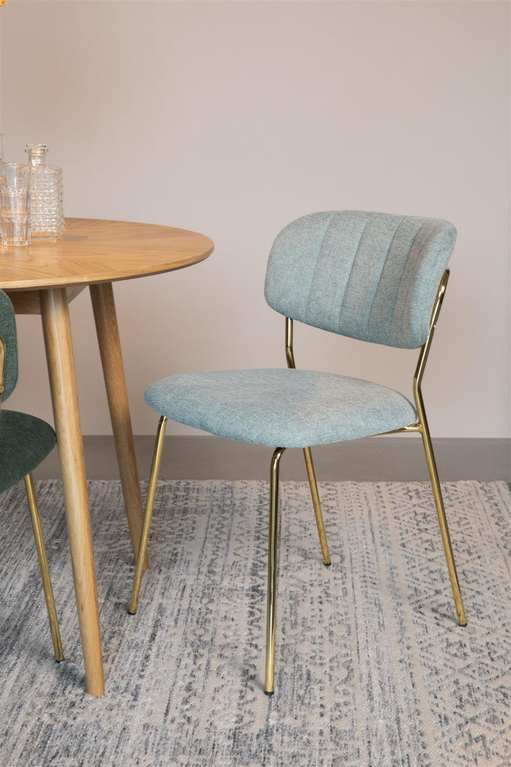 Light Green &amp; Gold Leg Jolien Chairs Sets