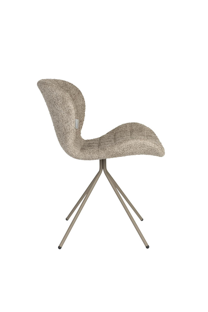 OMG Soft Beige Material Chair Set