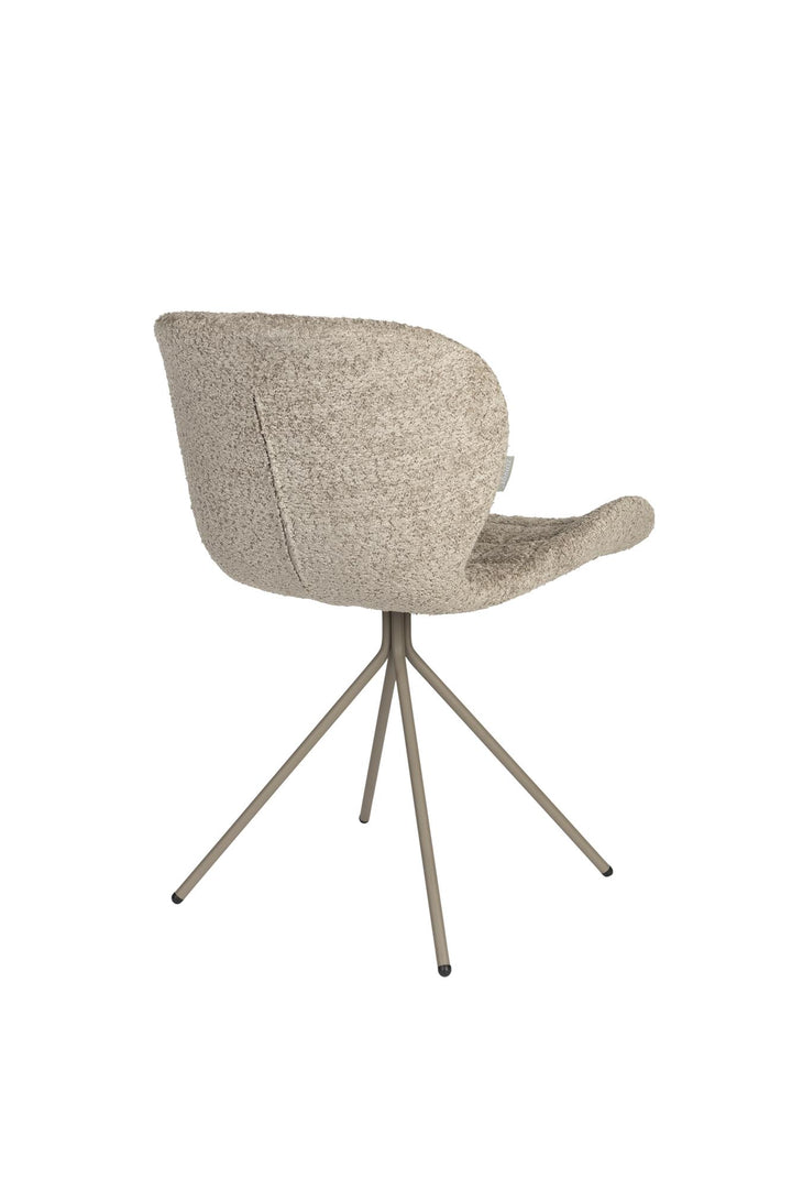 OMG Soft Beige Material Chair Set
