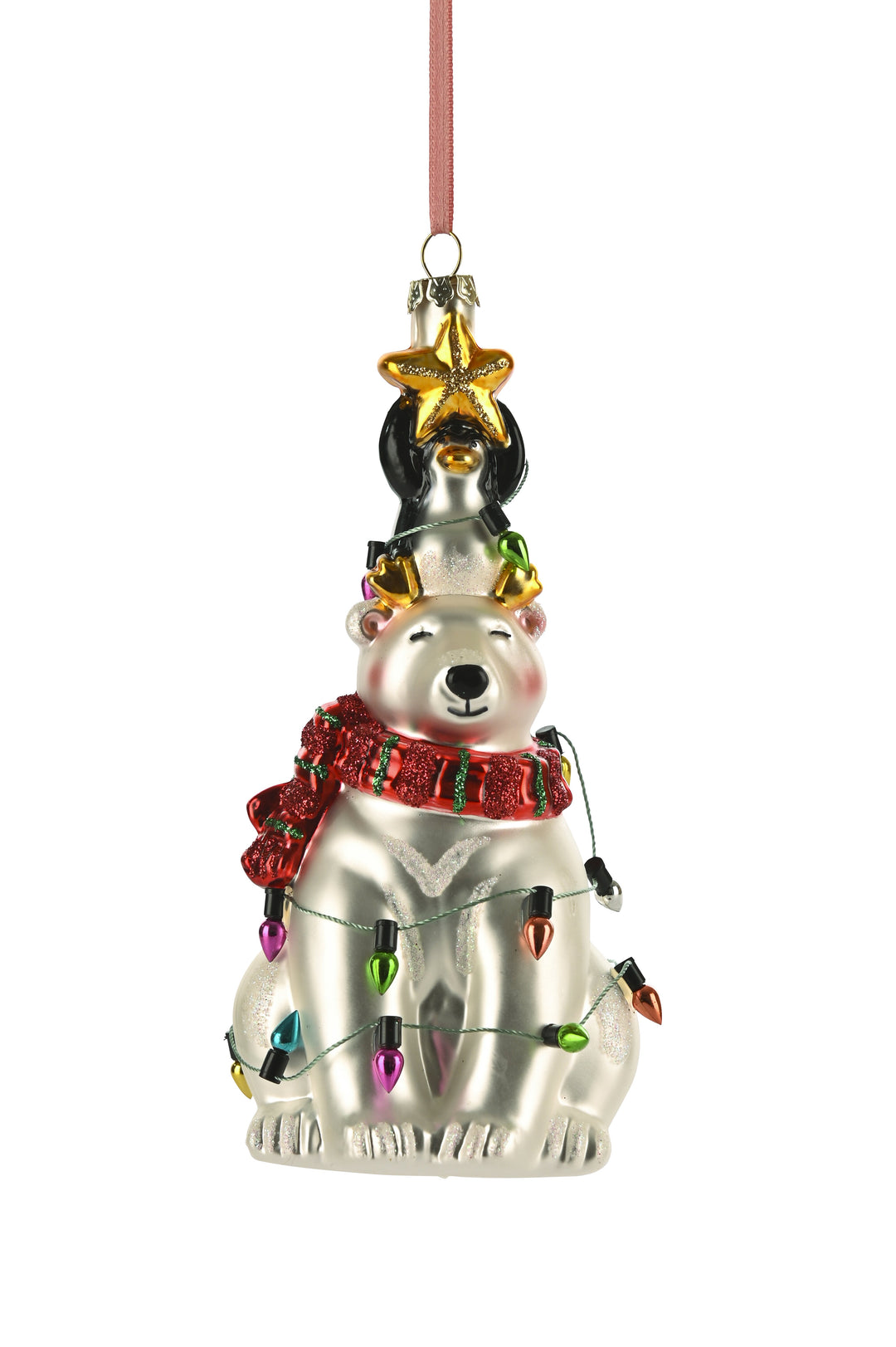 Icebear with Fairy Lights Decoration