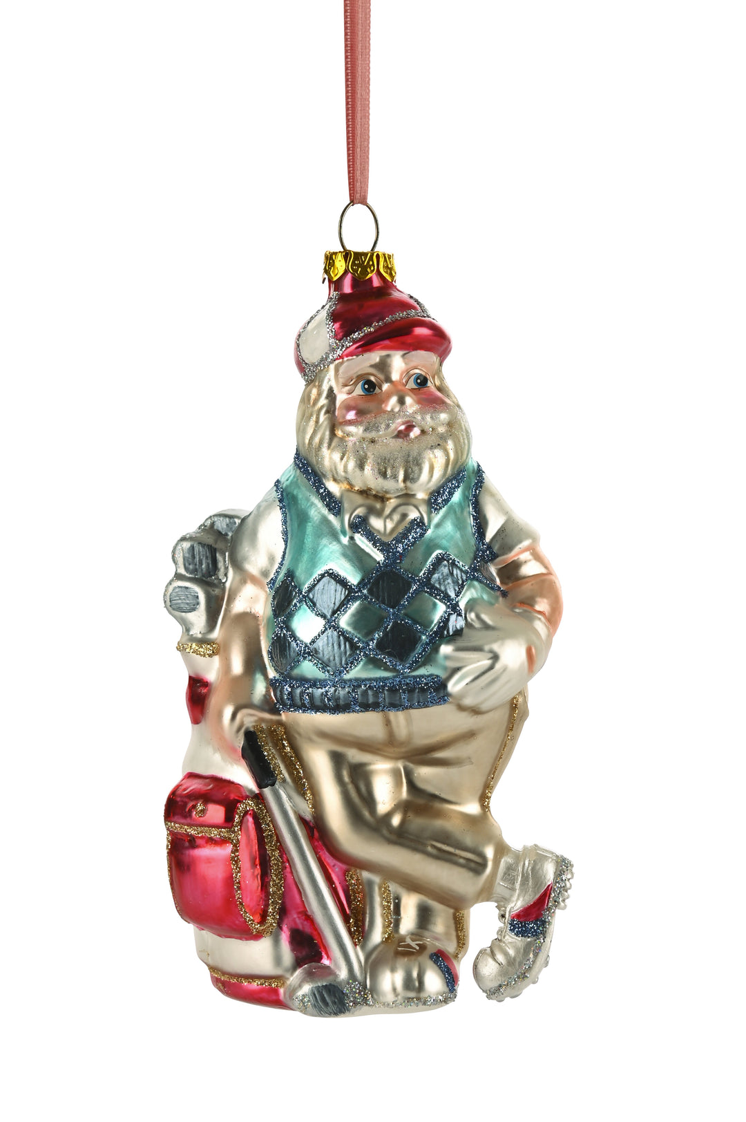 Santa Golfer Decoration