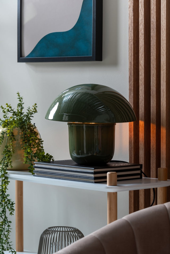 Table Lamp Mushroom Jungle Green