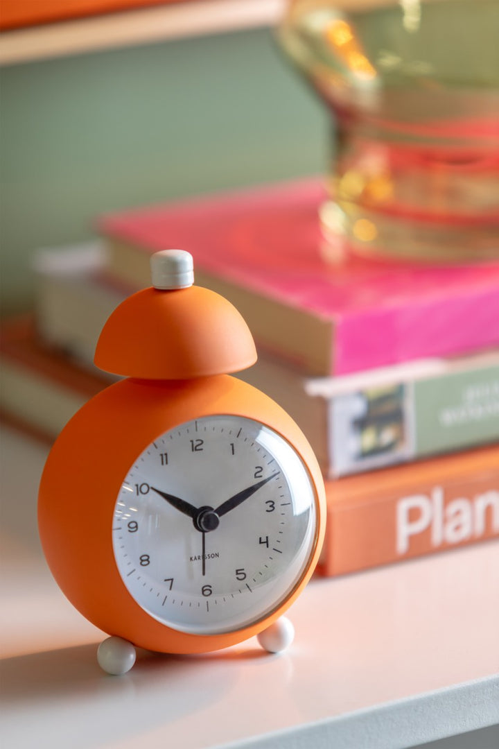 Chaplin Bright Orange Alarm Clock