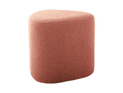 Pink Bouclé Poufs