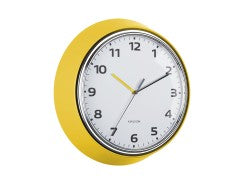 Modern Retro Yellow Wall Clock