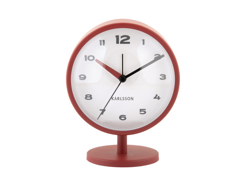 Red Ochre Brisk Dome Alarm Clock