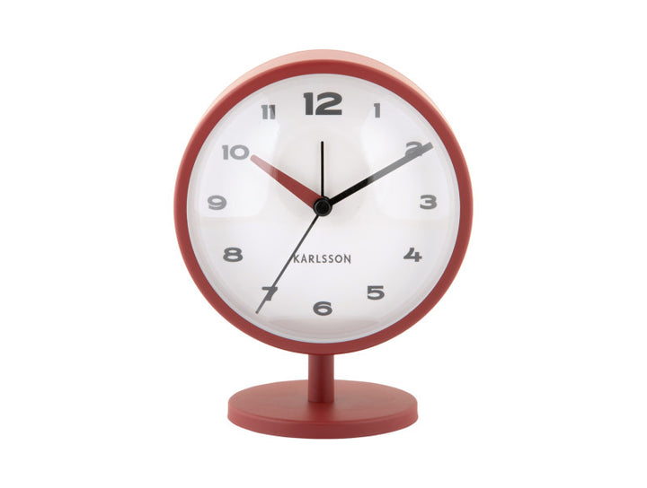Red Ochre Brisk Dome Alarm Clock