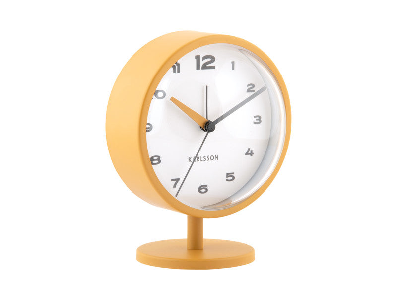 Ochre Yellow Brisk Dome Alarm Clock