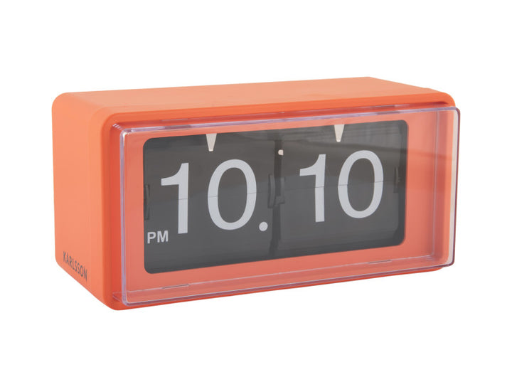 Retro Orange Boxed Flip Clock
