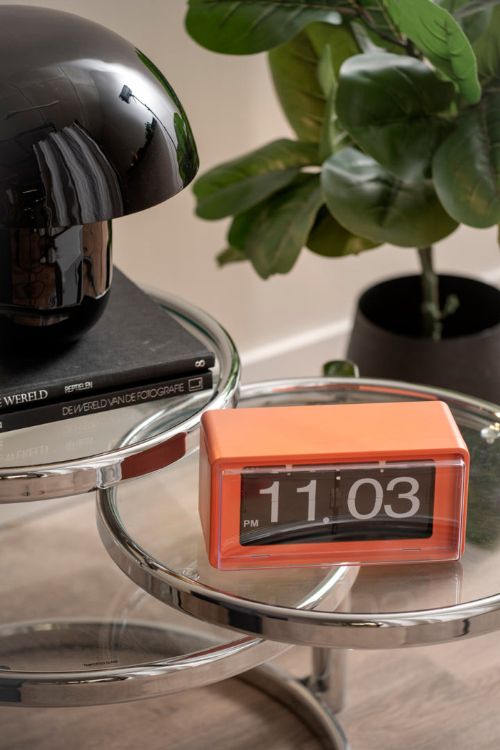 Retro Orange Boxed Flip Clock